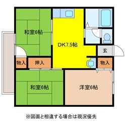 プレジール久原の物件間取画像